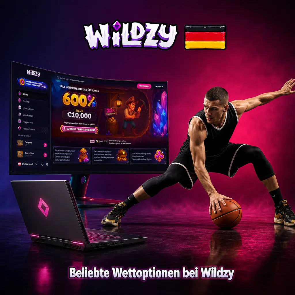 Wildzy Wettoptionen: Live-Wetten, Kombiwetten und Pre-Match-Wetten für deutsche Spieler