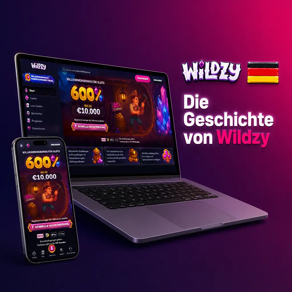 Wildzy Online-Casino gegründet 2023 mit Curaçao-Lizenz für den deutschen Glücksspielmarkt
