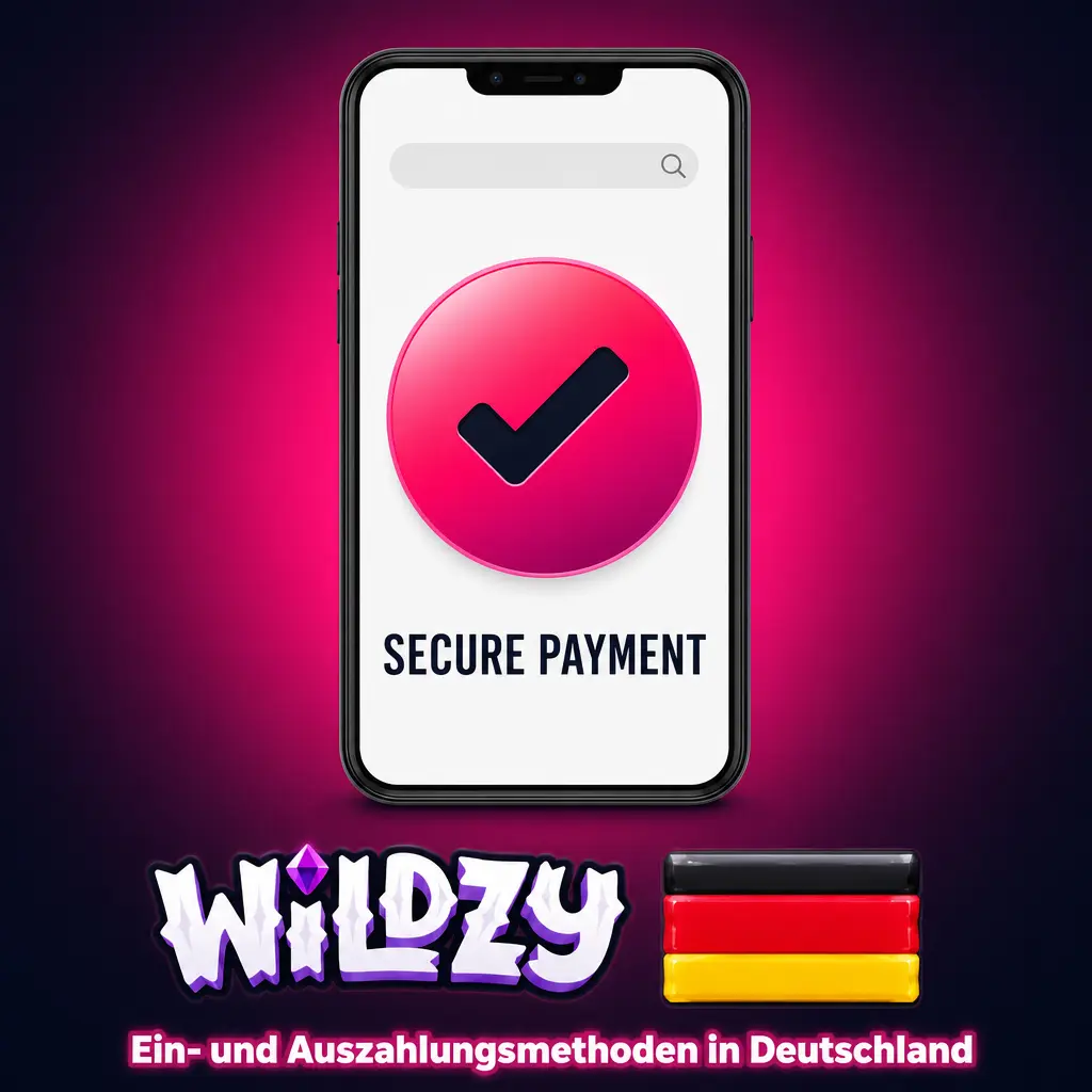 Wildzy Zahlungsmethoden in Deutschland: Visa, Mastercard, giropay, SOFORT und Kryptowährungen mit SSL-Sicherheit
