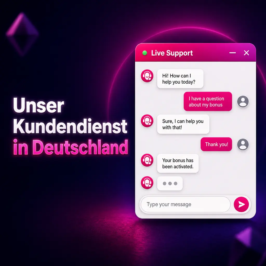 Wildzy Kundendienst Deutschland – Live-Chat und E-Mail-Support rund um die Uhr auf Deutsch verfügbar