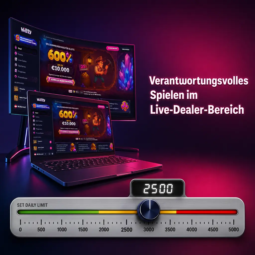 Verantwortungsvolles Spielen im Live-Casino mit Einzahlungslimits und Selbstsperroptionen bei Wildzy